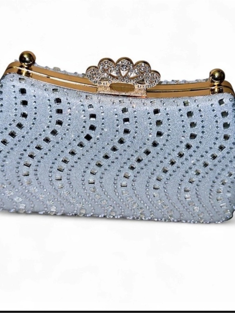 Embellished Clutch in Blue